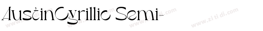 AustinCyrillic Semi字体转换